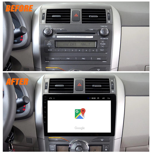 Android 10 Car Radio for Toyota Corolla 2008-2012 Small IPS Screen 9 Inch Rom 4 GB 64 GB Car Video Multimedia Player Support GPS 4G Network Carplay DSP XY-064