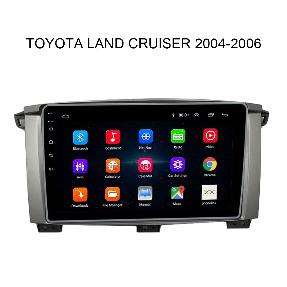 Android 10 Car Radio for Toyota Land Cruiser 2004-2006 IPS Screen 9 Inch Rom 2GB 32GB Car Video Multimedia Player Support GPS 4G Network Carplay DSP Android Screen TS18 XY-066