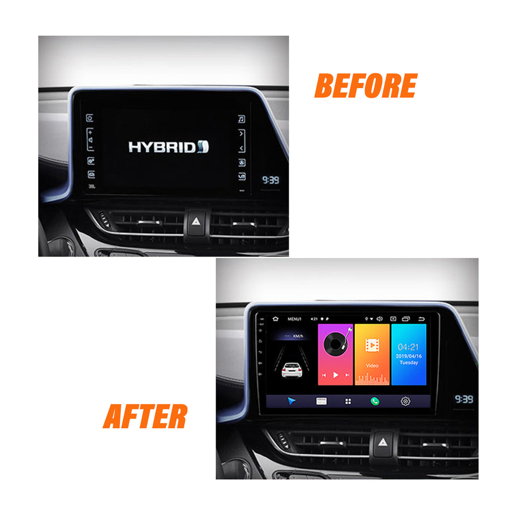 Android 10 Car Radio for Toyota C-HR 2018 IPS Screen 9 Inch Rom 2GB 32GB Car Video Multimedia Player Support GPS 4G Network Carplay DSP Android Screen TS18 XY-080