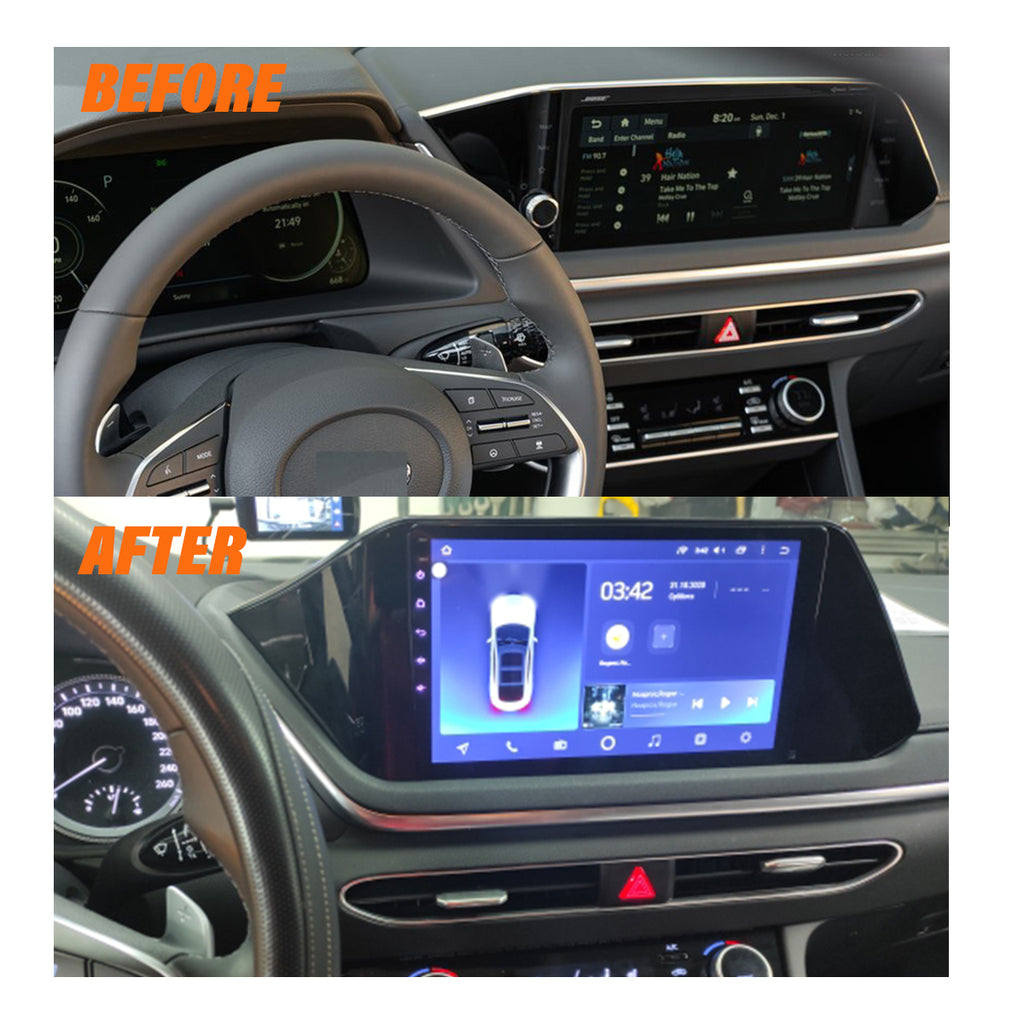 Android 10 Car Radio for Hyundai SONATA 2020 9 Inch Rom 2GB 32GB IPS Screen Car Video Multimedia Player DVD Video Navigation Support GPS 4G Network Carplay DSP XY-081