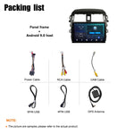 XY-010 Android 9.0 Rom 4*64GB Car video Multimedia Player Car DVD For TOYOTA COROLLA 2008-2012  9INCH Car GPS Radio Video Navigation thumbnail 6