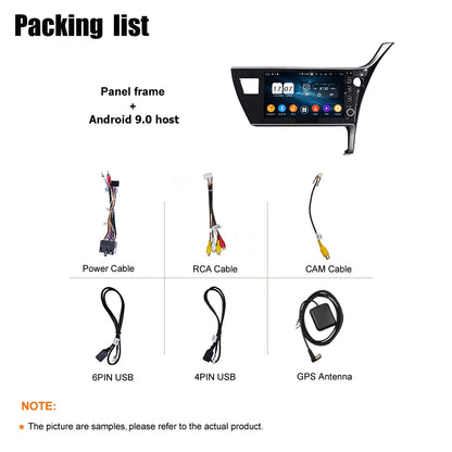 Android 10 Car Radio for Toyota Corolla 2017 IPS Screen 10 Inch Rom 2 GB 32 GB Car Video Multimedia Player Support GPS 4G Network Carplay DSP XY-011