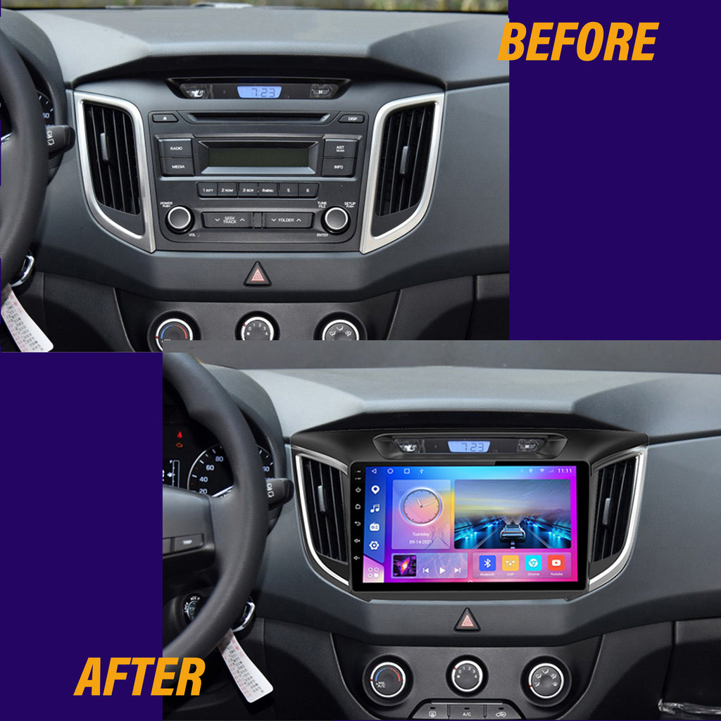 Afixeasy 10 Inch Android Car Radio for Hyundai CRETA 2015-2019 Rom 2GB 32GB IPS Screen Car Video Multimedia Player DVD Video Navigation XY-005