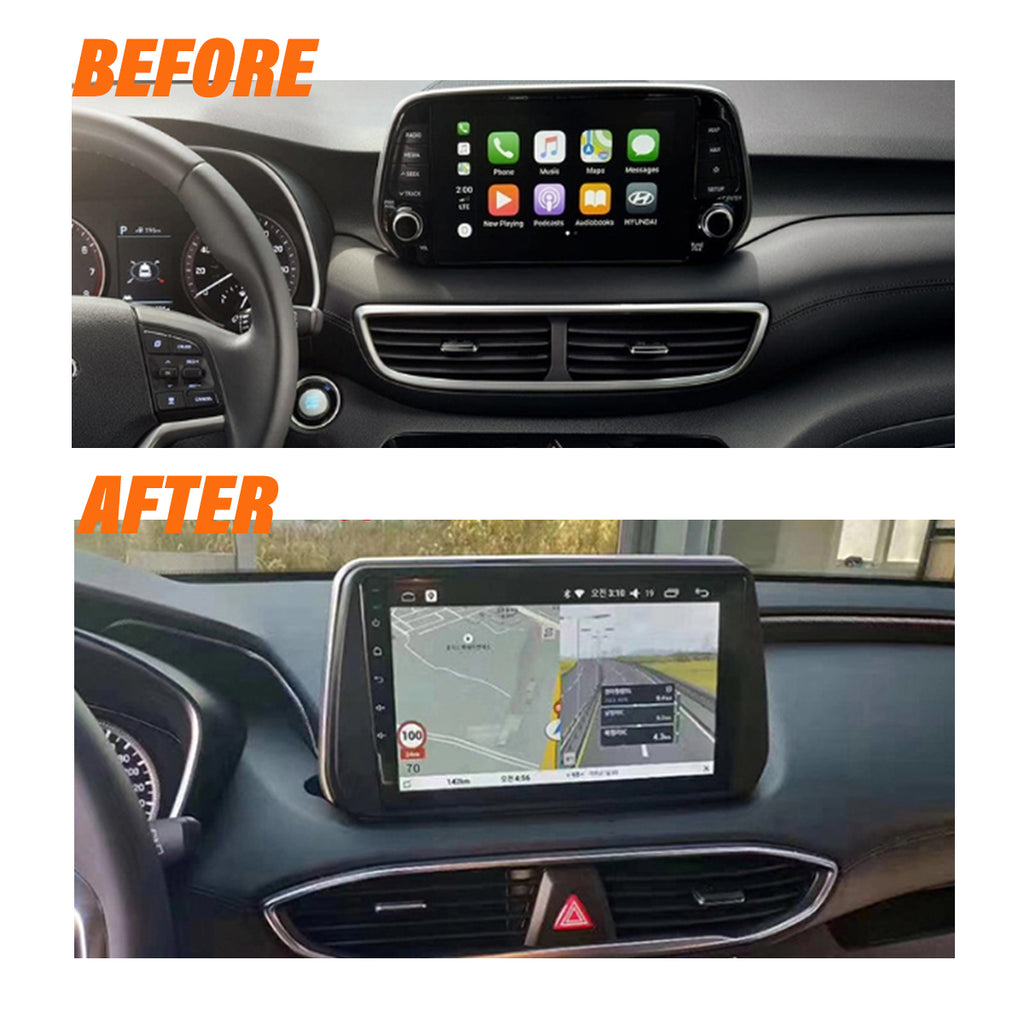 Android 10 Car Radio for Hyundai TUCSON 2019 10 Inch Rom 2GB 32GB IPS Touch Screen Car Video Multimedia Player Support GPS 4G Network Carplay DSP XY-052