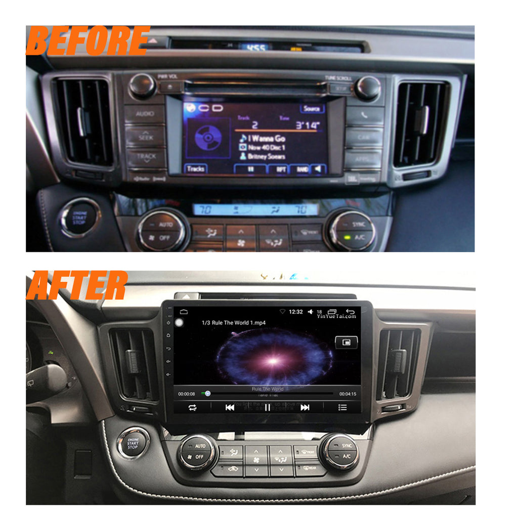 Android 10 Car Radio for Toyota RAV4 4 XA40 5 XA50 2012-2018 IPS Screen 10 Inch Rom 2 GB 32 GB Car Video Multimedia Player Support GPS 4G Network Carplay DSP XY-037