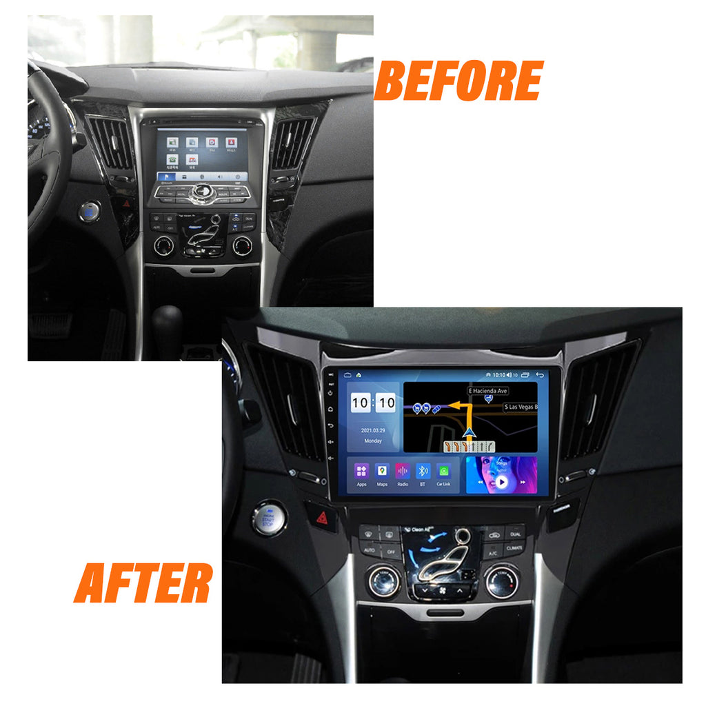 Android 10 Car Radio for Hyundai SONATA 2011-2014 9 Inch Rom 2GB 32GB IPS Screen Car Video Multimedia Navigation Support GPS 4G Network Carplay DSP XY-042