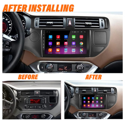 Android 10 Car Radio for KIA RIO 2012-2014 IPS Screen 9 Inch Rom 2GB 32GB Car Video Multimedia Player Support GPS 4G Network Carplay DSP XY-045