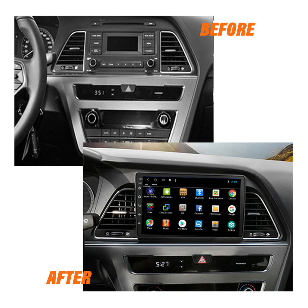 Android 10 Car Radio for Hyundai SONATA 2015-2017 9 Inch Rom 2GB 32GB IPS Screen Car Video Multimedia Player DVD Video Navigation Support GPS 4G Network Carplay DSP XY-050