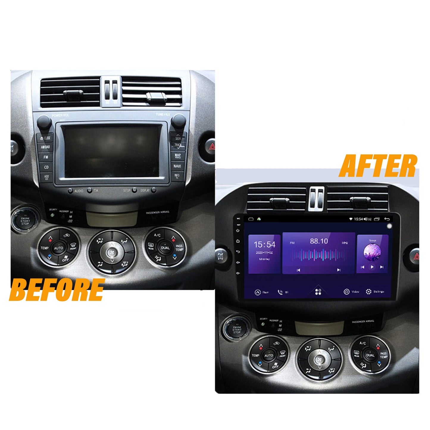 Android 10 Car Radio for Toyota RAV4 3 XA30 2005 - 2013 IPS Screen 10 Inch Rom 2 GB 32 GB Car Video Multimedia Player Support GPS 4G Network Carplay DSP XY-047