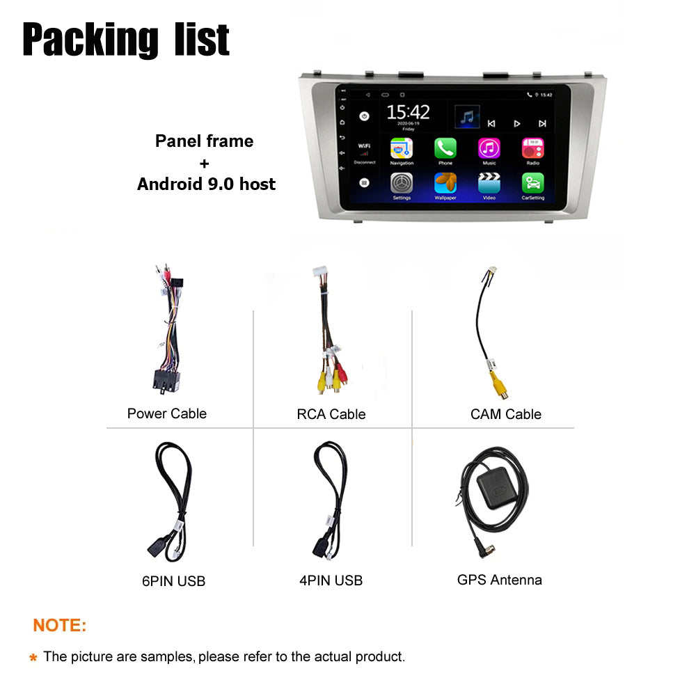 Android 10 Car Radio for Toyota Camry 2006-2011 IPS Screen 9 Inch Rom 2GB 32GB Car Video Multimedia Player Support GPS 4G Network Carplay DSP XY-014