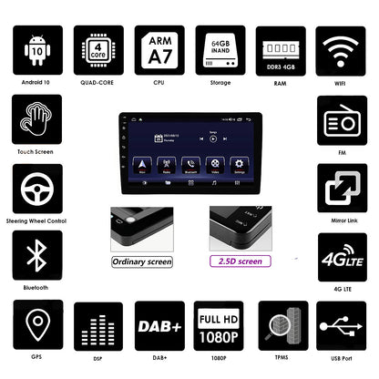 Android 10 Car Radio for Nisan juke IPS Screen 9 Inch Rom 2GB 32GB Car Video Multimedia Player Support GPS 4G Network Carplay DSP XY-115