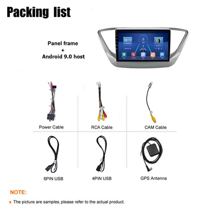 Afixeasy 10 Inch Android Car Radio for ACCENT SILVER 1619 Rom 2GB 32GB IPS Screen Car Video Multimedia Player DVD Video Navigation XY-002