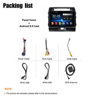 Android 9.0 Rom 4*64GB Car video Multimedia Player Car DVD For Toyota Land Cruiser 2007-2015  9INCH Car GPS Radio Video Navigation