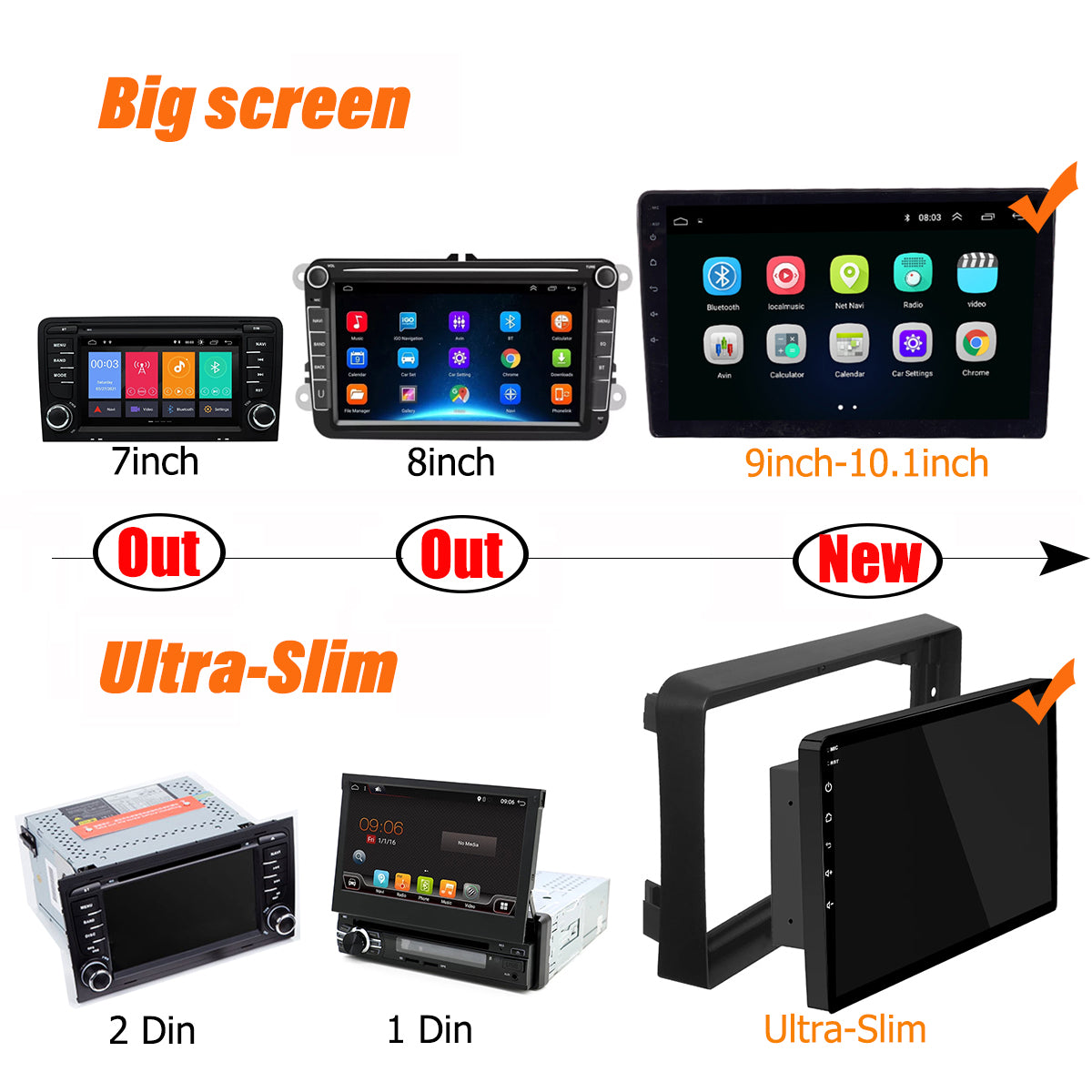 Android 10 Car Radio for TOYOTA YARIS 2014-2017 IPS Screen 10 Inch Rom 2GB 32GB Car Video Multimedia Player Support GPS 4G Network Carplay DSP Android Screen TS18 XY-054
