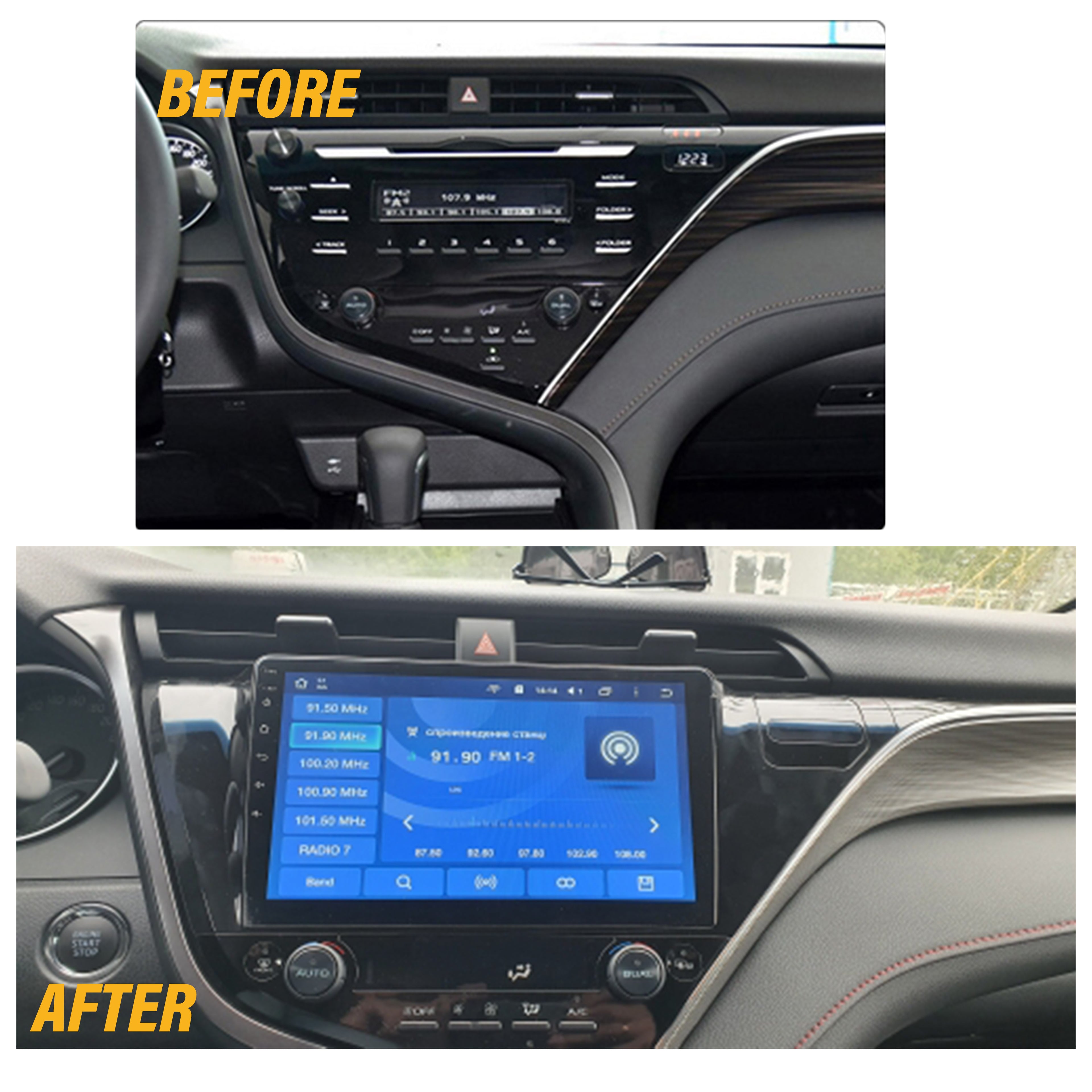 Android 10 Car Radio for Toyota Camry 2018 IPS Screen 10 Inch Rom 2GB 32GB Car Video Multimedia Player Support GPS 4G Network Carplay DSP XY-004
