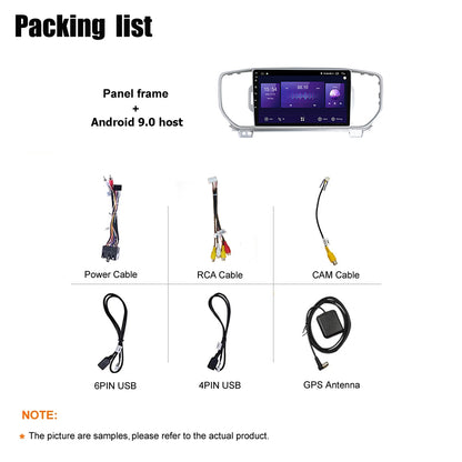 Android 10 Car Radio for KIA SPORTAGE 2019 IPS Screen 9 Inch Rom 2GB 32GB Car Video Multimedia Player Support GPS 4G Network Carplay DSP XY-039