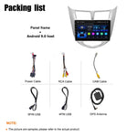 Android 10 Car Radio for Hyundai ACCENT 2011-2015 9 Inch Rom 2GB 32GB IPS Touch Screen Car Video Multimedia Player Support GPS 4G Network Carplay DSP XY-003 thumbnail 10