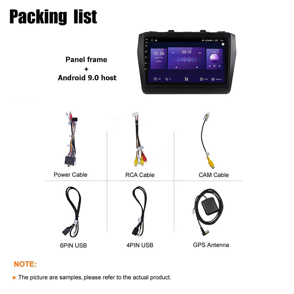 Android 10 Car Radio for SUZUKI SWIFT 2017-2019 IPS Screen 9 Inch Rom 2GB 32GB Car Video Multimedia Player Support GPS 4G Network Carplay DSP Android Screen TS18 XY-071