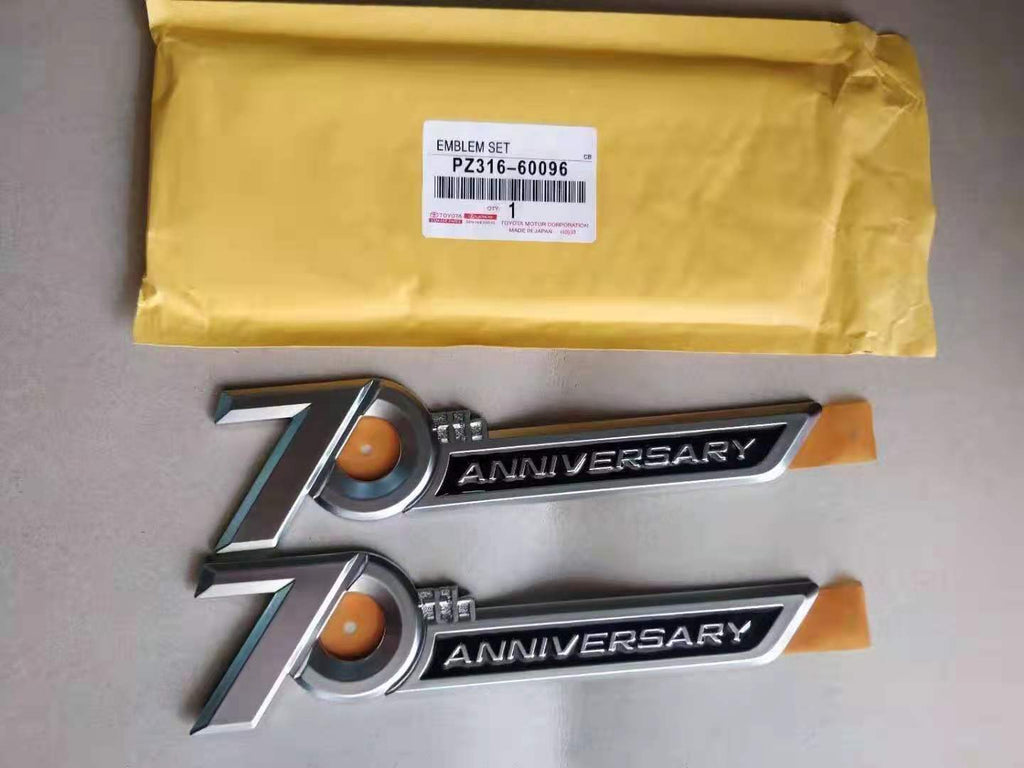 Side Emblem 70th Anniversary 3D Chrome Emblem Trunk Badge