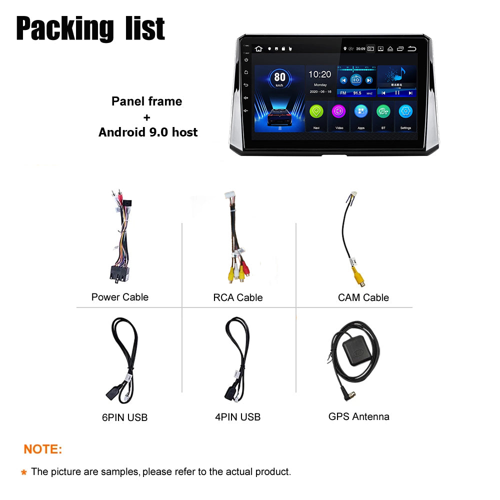 Android 10 Car Radio for Toyota Corolla 2019 IPS Screen 10 Inch Rom 2 GB 32 GB Car Video Multimedia Player Support GPS 4G Network Carplay DSP XY-009