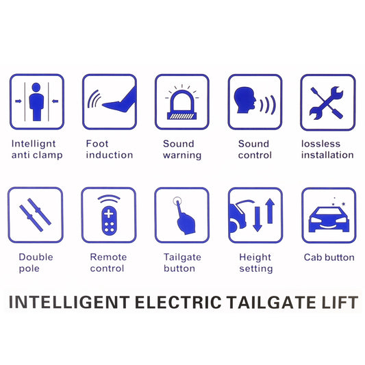 Afixeasy Automatic Tailgate Lift Support Electric Rear Trunk Remote System Control Fit for Land Cruiser 2016-2021
