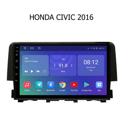 Afixeasy 10 Inch Android Car Radio for HONDA CIVIC 2016 Rom 2GB 32GB IPS Screen Car Video Multimedia Player DVD Video Navigation XY-007