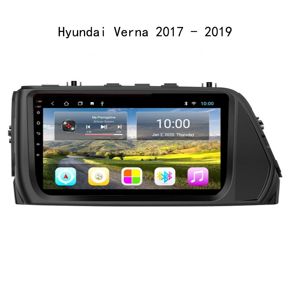 Android 10 Rom 2GB 32GB Car Video Multimedia Player Car DVD For Hyundai Verna 2017-2019 IPS Screen 9inch Support GPS 4G Network Carplay DSP