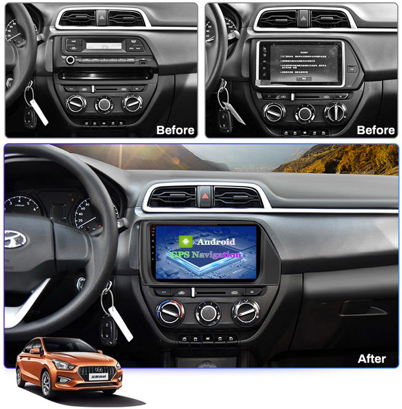 Android 10 Rom 2GB 32GB Car Video Multimedia Player Car DVD For Hyundai Verna 2017-2019 IPS Screen 9inch Support GPS 4G Network Carplay DSP