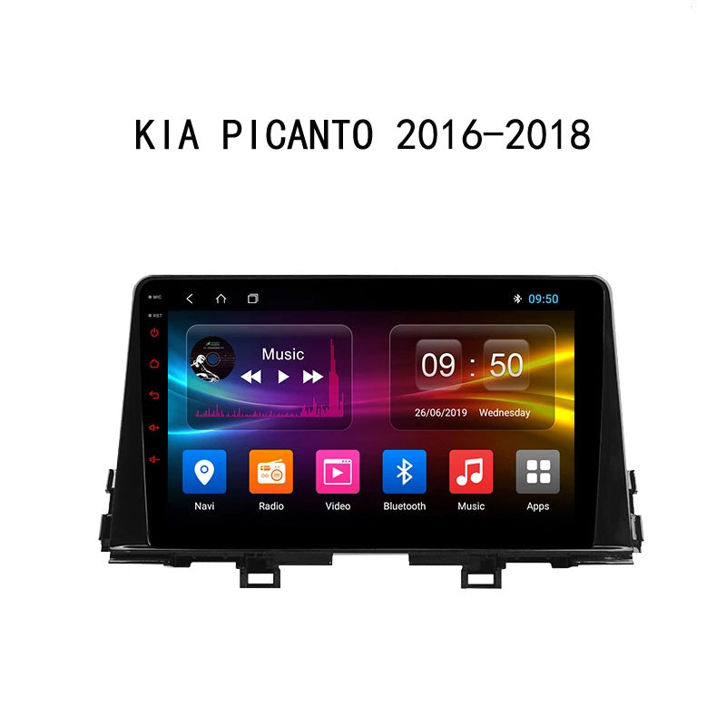 Android 10 Car Radio for KIA PICANTO 2016-2018 IPS Screen 9 Inch Rom 2GB 32GB Car Video Multimedia Player Support GPS 4G Network Carplay DSP XY-031