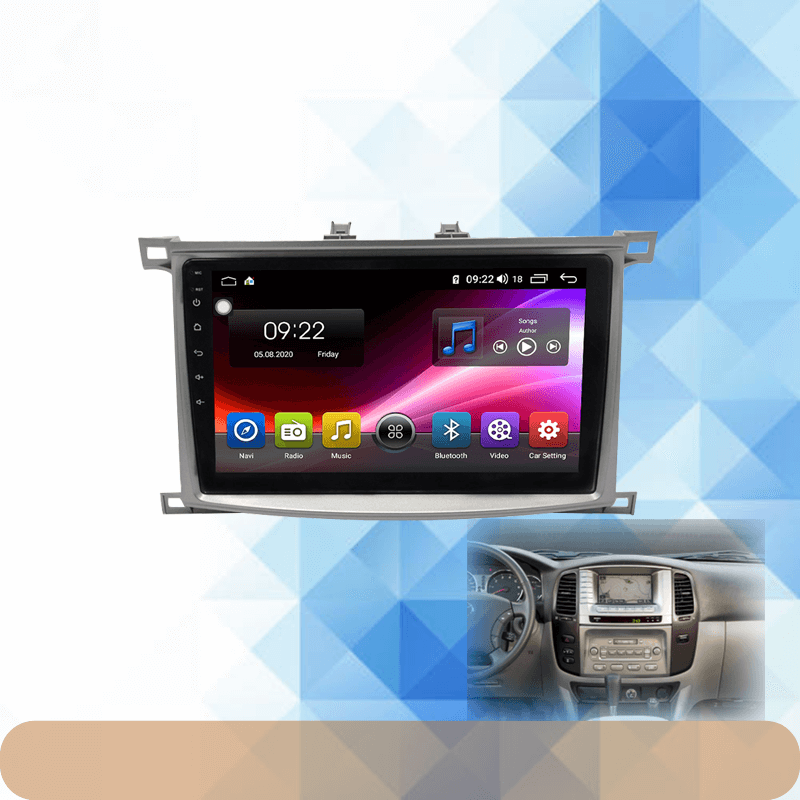 Android 9.0 Rom 4*64GB Car video Multimedia Player Car DVD For Toyota Land Cruiser 2002 - 2007  10INCH Car GPS Radio Video Navigation