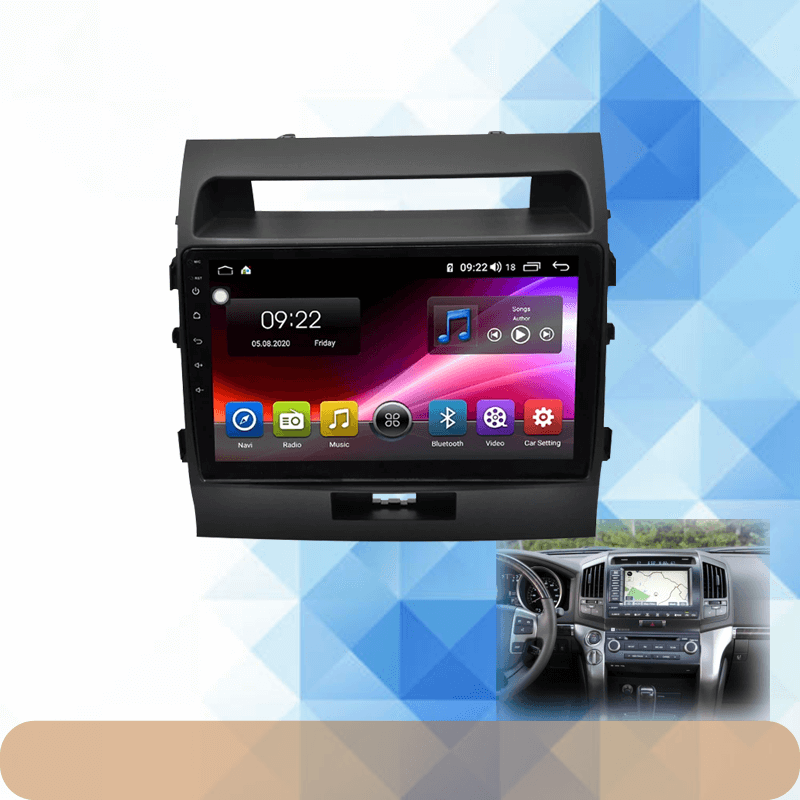 Android 9.0 Rom 4*64GB Car video Multimedia Player Car DVD For Toyota Land Cruiser 2007-2015  9INCH Car GPS Radio Video Navigation