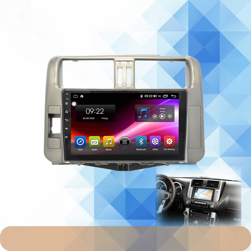 Android 9.0 Rom 4*64GB Car video Multimedia Player Car DVD For Toyota Land Cruiser Prado 150 2009-2013  9INCH Car GPS Radio Video Navigation