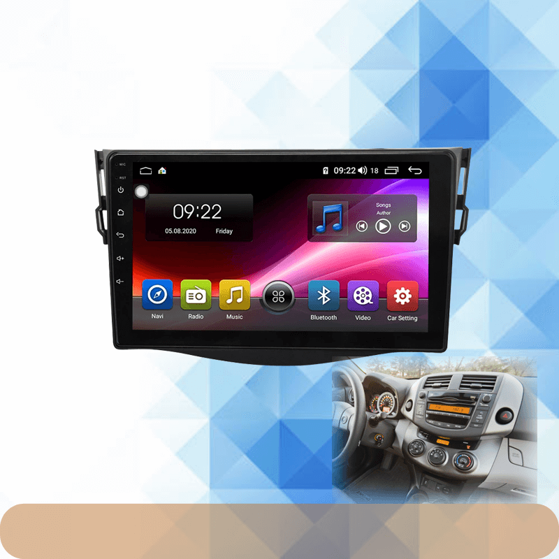 Android 9.0 Rom 4*64GB Car video Multimedia Player Car DVD For Toyota RAV4 3 XA30 2005 - 2013  9INCH Car GPS Radio Video Navigation