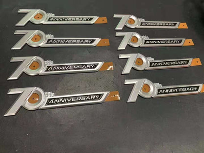 Side Emblem 70th Anniversary 3D Chrome Emblem Trunk Badge