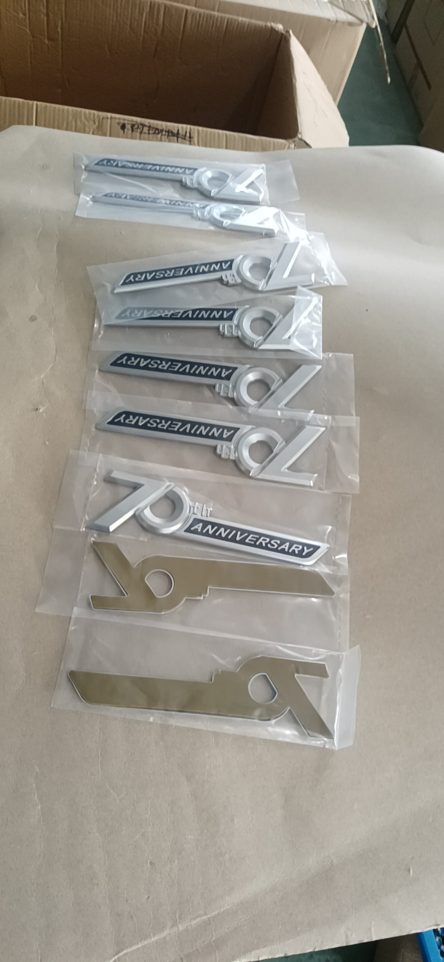 Side Emblem 70th Anniversary 3D Chrome Emblem Trunk Badge